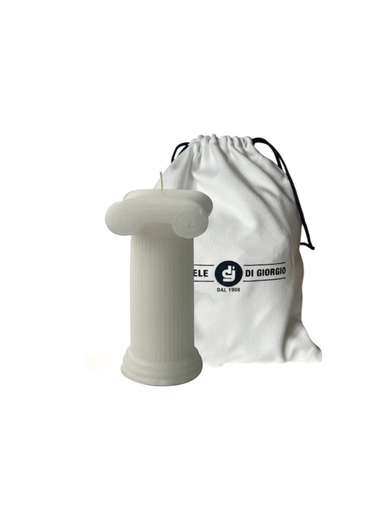 Candela Colonna Dorica –  h 12,5 cm  - con sacchetto regalo 