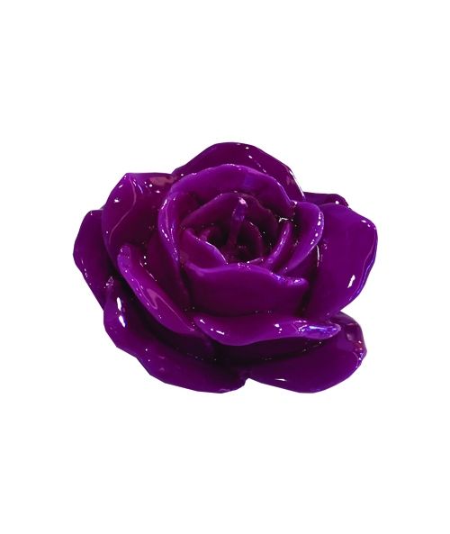 Candela a forma di rosa, diam 9 cm