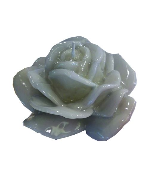 Candela a forma di rosa, diam. 12 cm