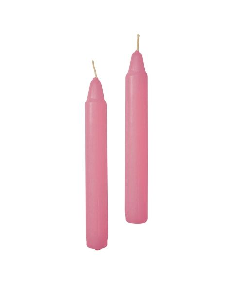 Candele cilindriche Ø 2,1 cm h. 16 cm 50 pezzi - Rosa antico