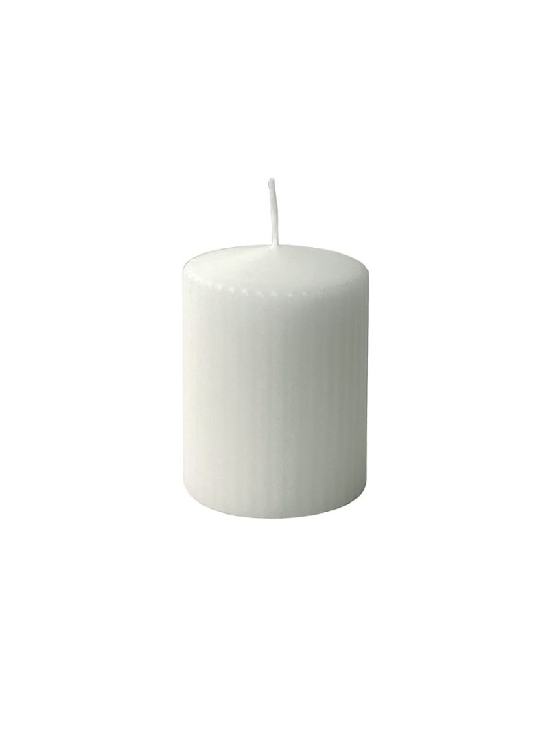 Candela Scanalata Dorica – Ø7x9cm - Durata 55 ore - con sacchetto regalo 