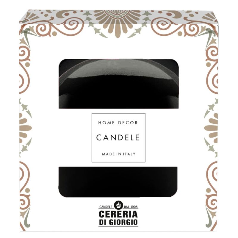 Candela sfera Laccata Ø 10 cm - 1 pezzo - Nero- Home Decor