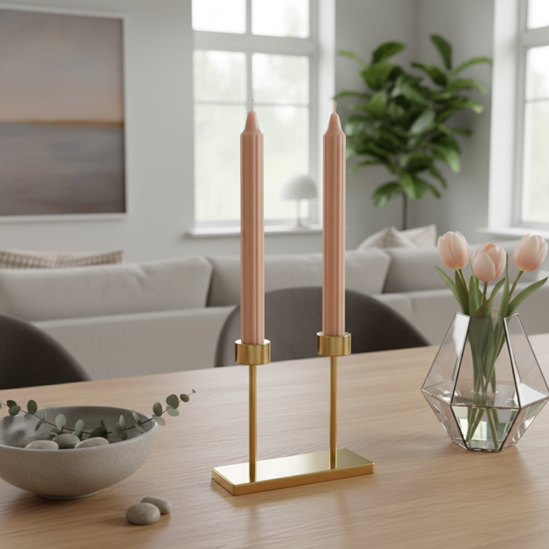 Candele Doriche Ø 2,2 cm h. 25 cm 2 pezzi - Pesca