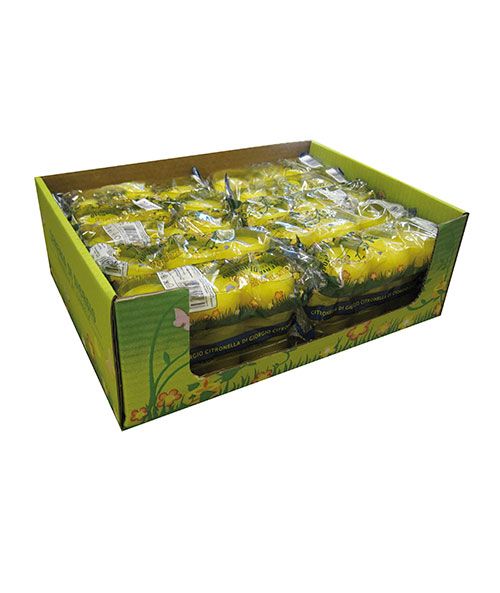 Candela in bicchiere alla citronella