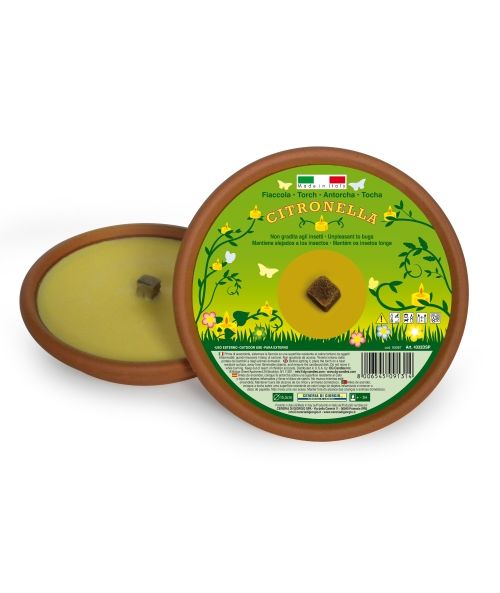 Fiaccole in coccio alla citronella Ø 15,5 cm