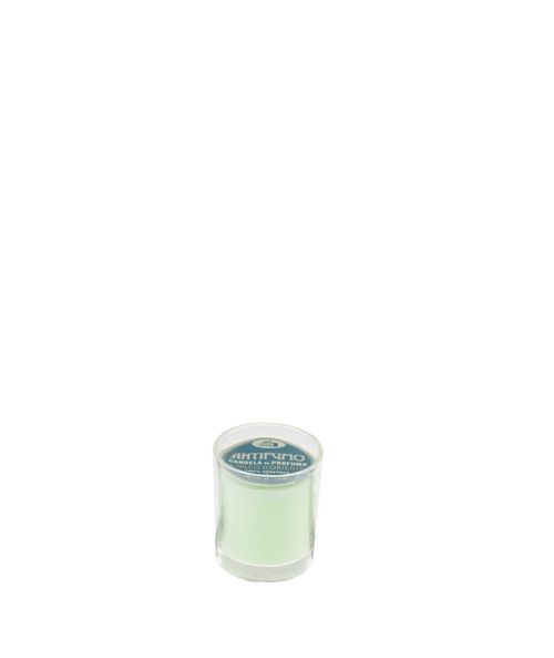 Candela profumata antifumo in bicchiere Ø5,5cm, h.6,5cm- Talco d'Oriente