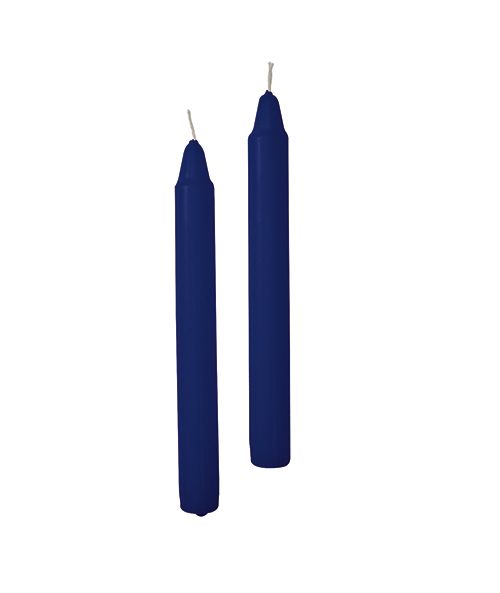 Candele cilindriche Ø 2,1 cm h. 21 cm 50 pezzi - Blu