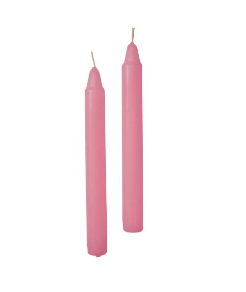 Candele cilindriche Ø 2,1 cm h. 21 cm 50 pezzi - Rosa antico