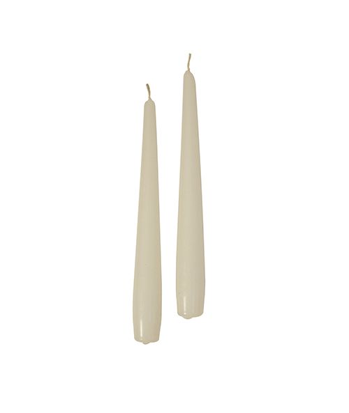 Candele coniche Ø 2,2 cm h. 21 cm 50 pezzi - Avorio