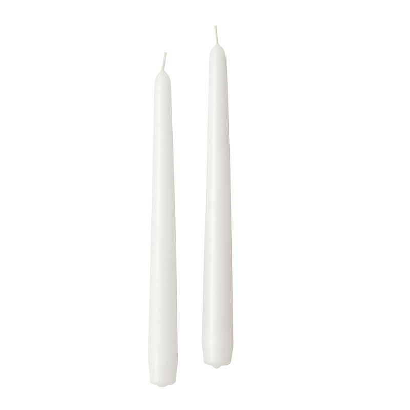 Candele coniche Ø 2,2 cm h. 21 cm 50 pezzi - Bianco