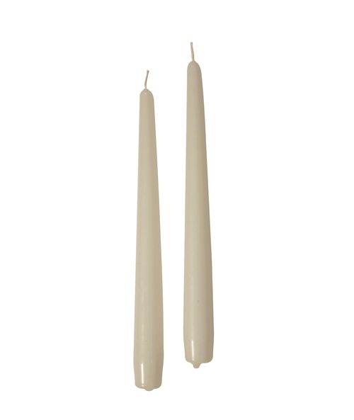 Candele coniche Ø 2,2 cm h. 30 cm 12 pezzi - Avorio