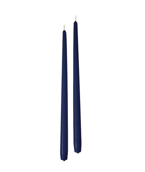 Candele coniche Ø 2,2 cm h. 40 cm 6 pezzi – Blu Notte