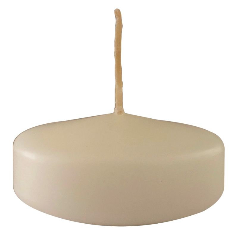 Candele galleggianti Ø 5 cm h. 3 cm 28 pezzi - Avorio