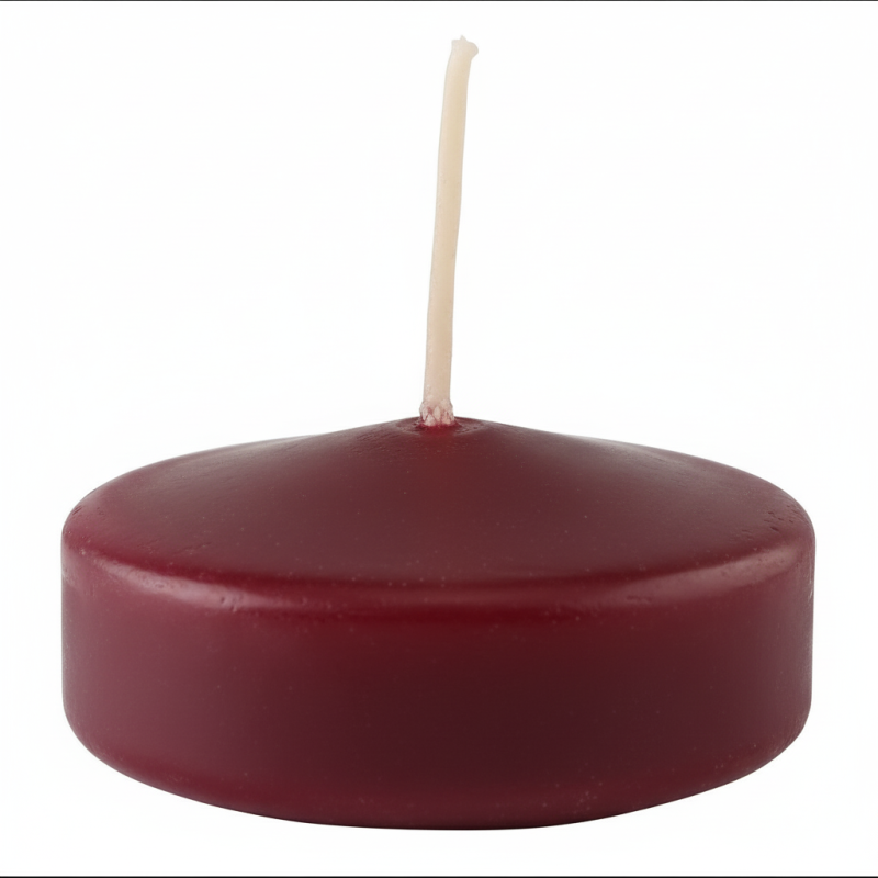 Candele galleggianti Ø 5 cm h. 3 cm 28 pezzi - Bordeaux