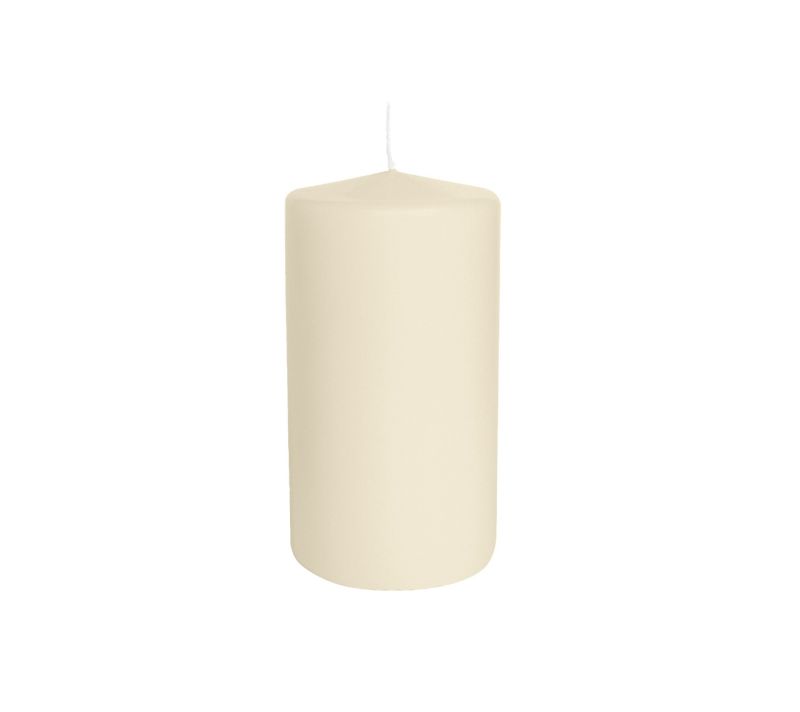 12 Candele diametro 6 cm altezza 10 cm - Avorio