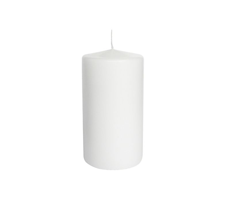 12 Candele Cero diametro 5 cm altezza 8 cm - Bianco
