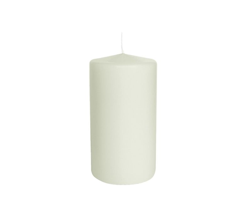 12 Candele Cero diametro 5 cm altezza 8 cm - Panna