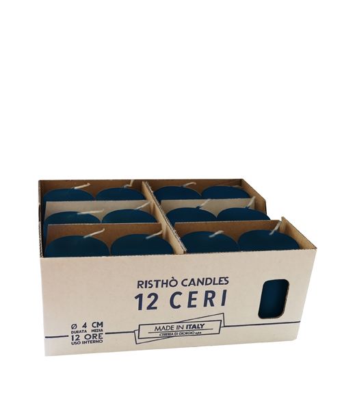 Ceri Ø 4 cm h. 7 cm 12 pezzi - Blu Navy