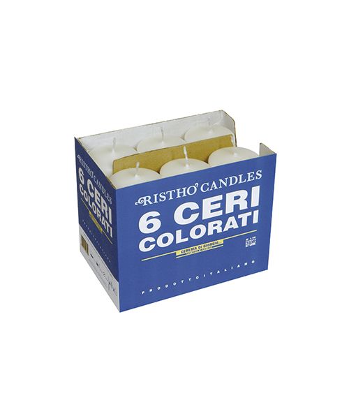 Ceri Ø 6 cm h. 15 cm 6 pezzi - Bianco