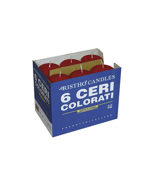 Ceri Ø 6 cm h. 15 cm 6 pezzi - Rosso