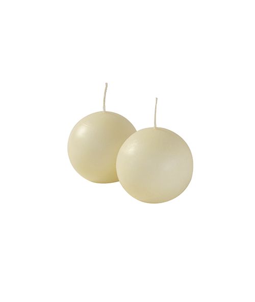 Candele sfera Ø 6 cm 6 pezzi - Avorio