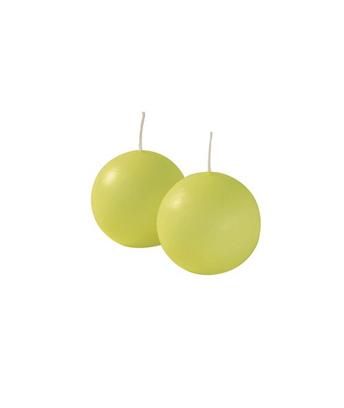 Candele sfera Ø 6 cm 6 pezzi - Verde pop