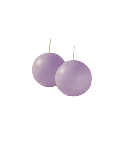 Candele sfera Ø 6 cm 6 pezzi - Viola chiaro