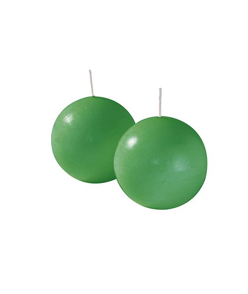 Candele sfera Ø 8 cm 4 pezzi - Verde bandiera