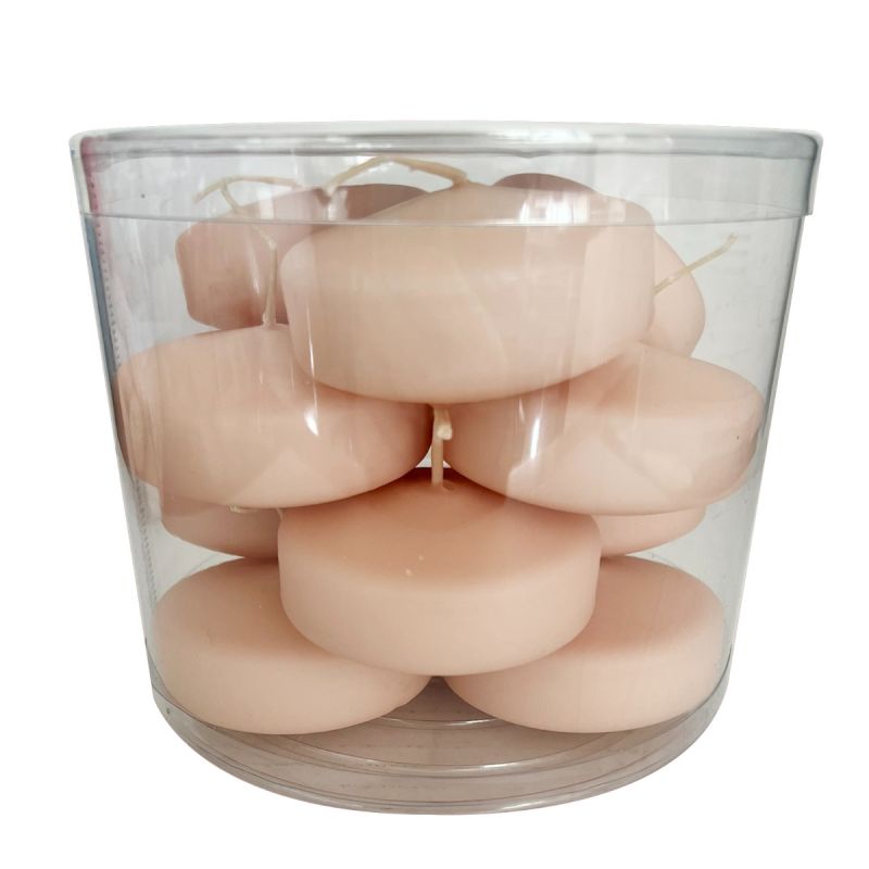 Candele galleggianti Ø 7 cm h. 1,5 cm 12 pezzi - Cipria