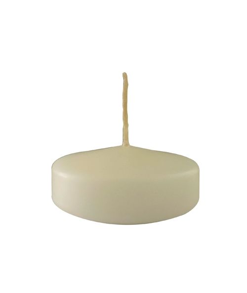 Candele galleggianti, diam.7 cm e h. 1,5 cm, 12 pcs- Panna.