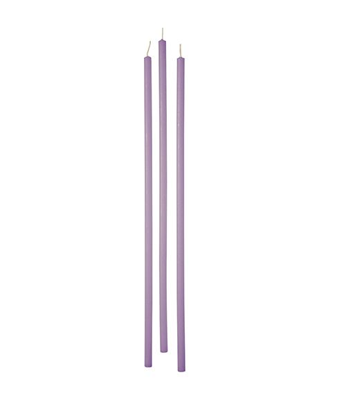 Candele stelo Ø 0,9 cm h. 37 cm 12 pezzi - Viola chiaro