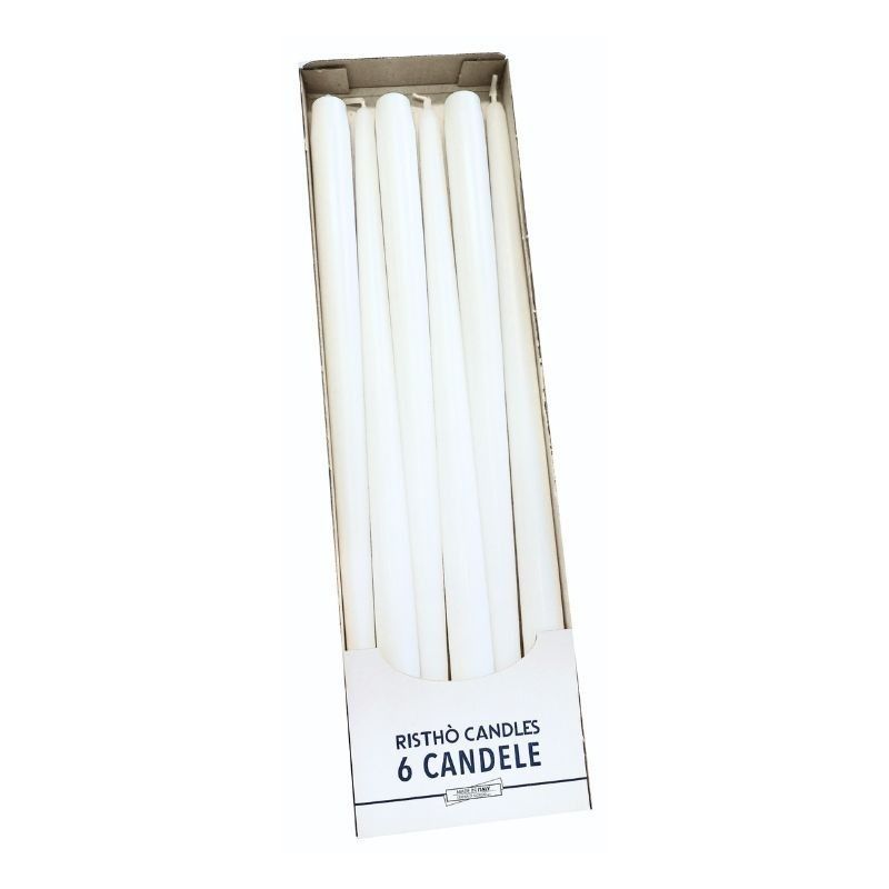 Candele coniche Ø 2,2 cm h. 40 cm 6 pezzi 