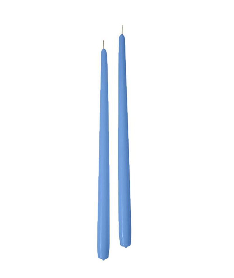 Candele coniche Ø 2,2 cm h. 40 cm 6 pezzi - Blue Dusk