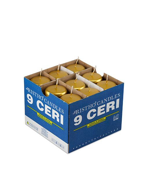 Ceri Ø 5 cm h. 12 cm 9 pezzi - Oro