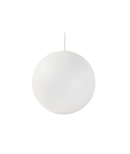 Candele sfera Ø 10 cm 4 pezzi - Bianco