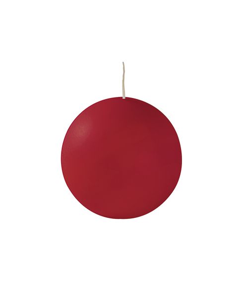 Candele sfera Ø 10 cm 4 pezzi - Rosso