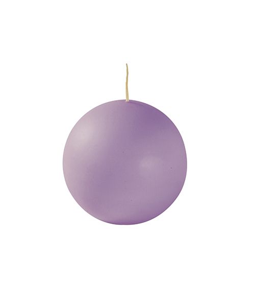 Candele sfera Ø 10 cm 4 pezzi - Viola chiaro
