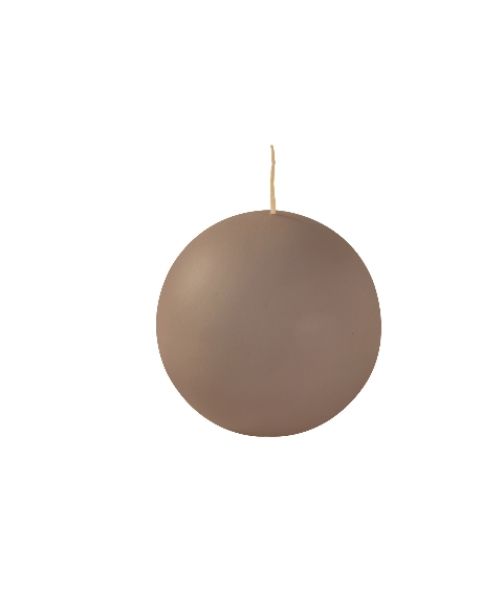 Candele sfera Ø 10 cm 4 pezzi - Tortora