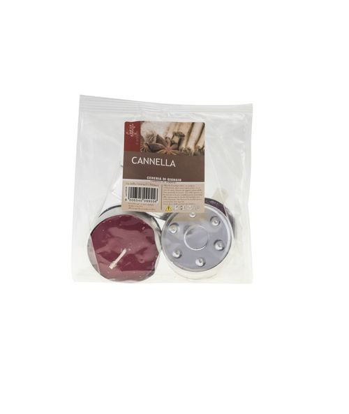 Maxi tealight profumati, Ø 5,9 cm, h .2,3 cm, 5 pcs- Cannella