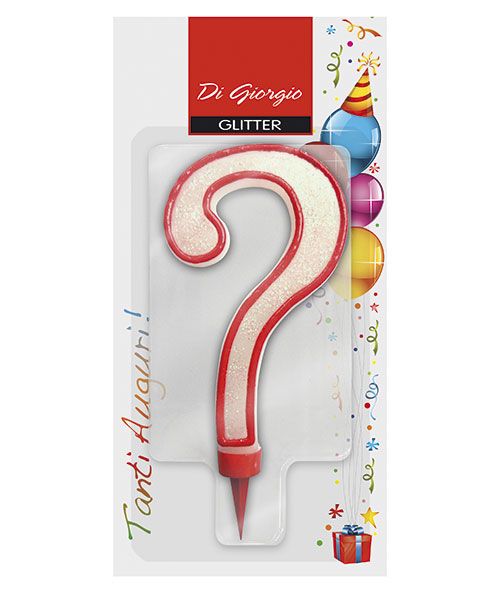 Candela di compleanno Gigante con glitter 