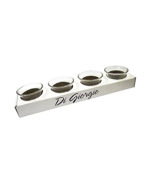 Porta tealight in vetro trasparente