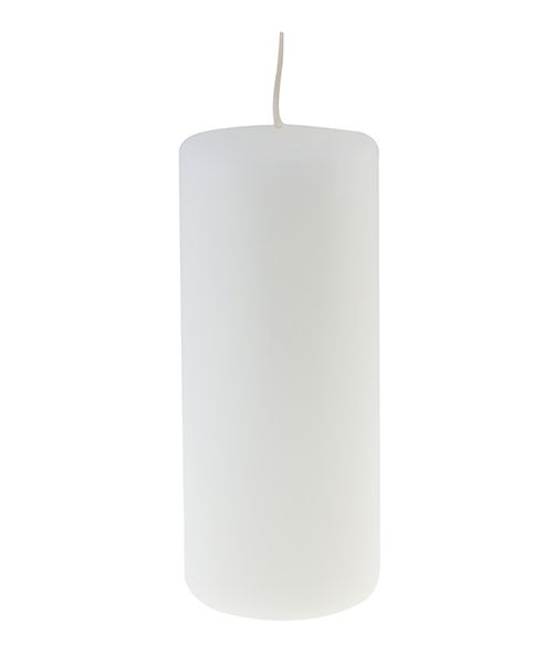 Cero per Avvento Ø 6 h. 15 cm - Bianco