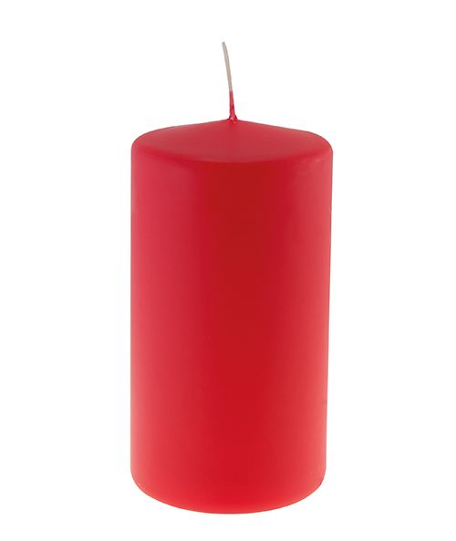 Cero per Avvento Ø 8 h. 15 cm - Rosso