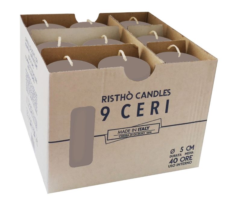 Ceri Ø 5 cm h. 12 cm 9 pezzi - Prugna