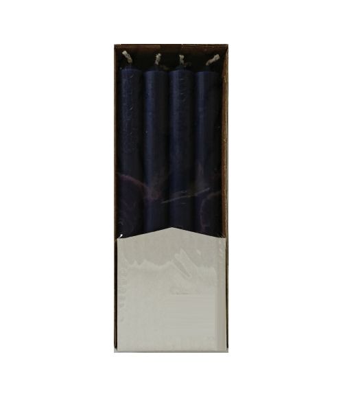Candele cilindriche colore pieno Ø 1,9 cm 12 pezzi - Blu