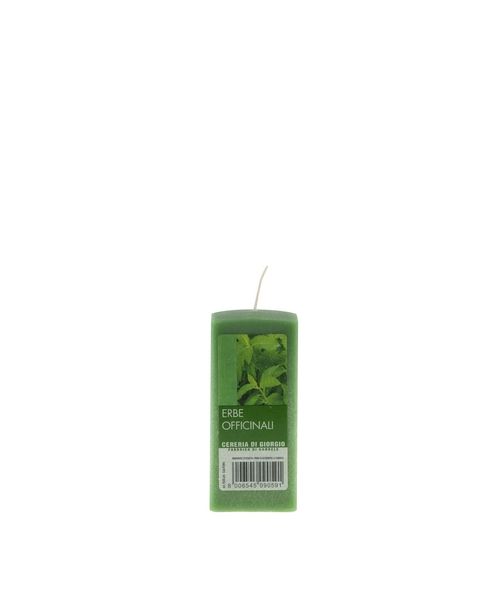 Cero quadrato profumato lato 4,5 cm, h.10 cm, Erbe Officinali