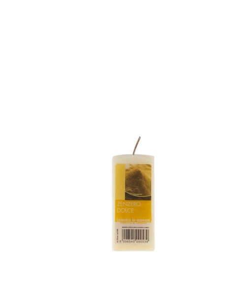 Cero quadrato profumato lato 4,5 cm, h.10 cm-Zenzero Dolce