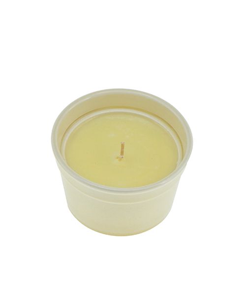 Candela profumata in vasetto gelato - Crema al limone
