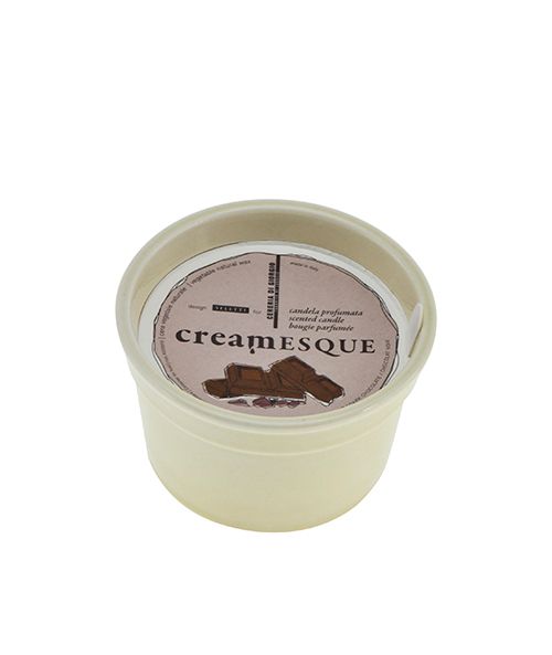 Candela profumata in vasetto gelato - Cioccolato noir