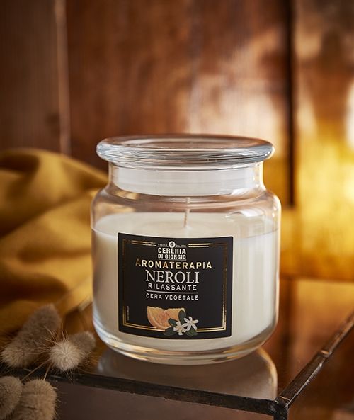 Candela profumata in giara Aromaterapia - Neroli - Rilassante